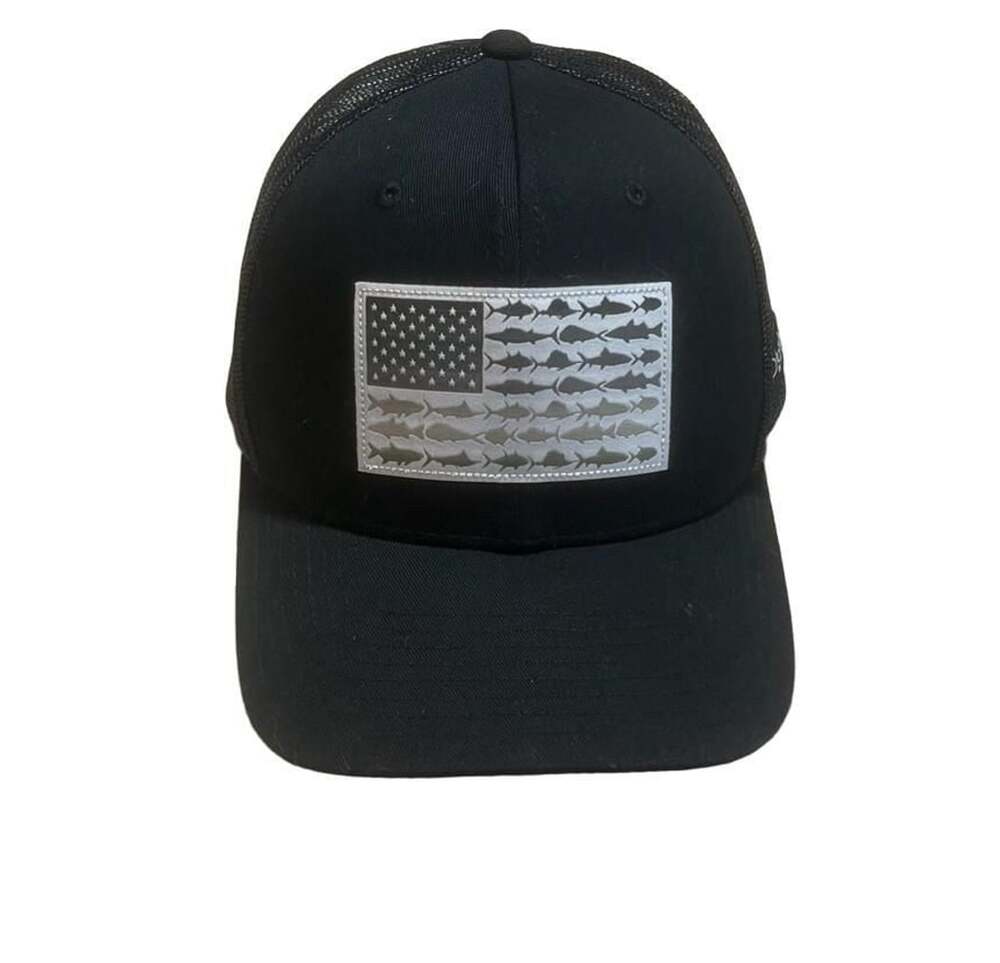 Columbia PFG Mesh Snap Back Fish Flag Ballcap